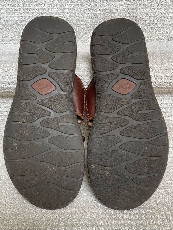 Børn Flores II Men\'s 12M Brown Leather Comfort Sole Slide Sandals Summer Casual main image 5